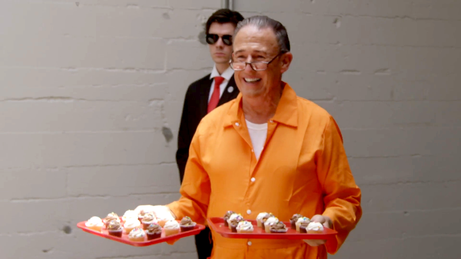 Rudy Giuliani Serving Cupcakes in Cafeteria - Prisoner Trump Image